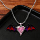 Game Genshin Impact Durin Cosplay Necklace Dragon Wings Unisex Heart Clavicle Chain Couple Props