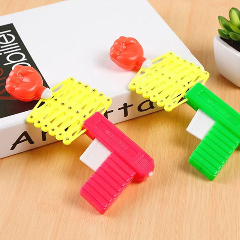 Retractable Fist Shooter Trick Toy Gun Funny Prank Toys Plastic Festival Gift for Fun Classic Elastic Telescopic Fist