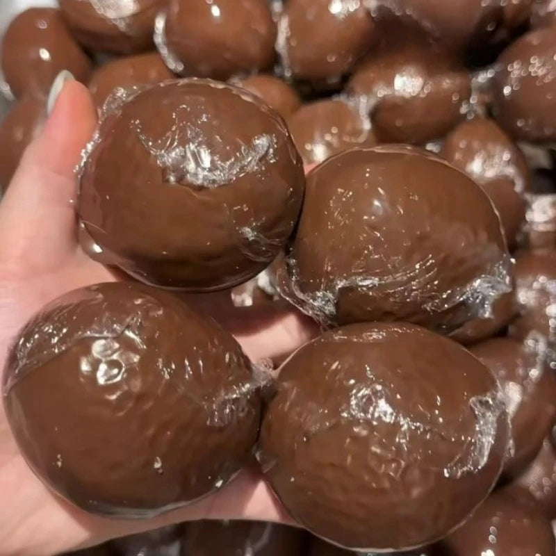 Chocolate Stress Ball Shapeable Non-Bounce Crunchy Squshiy Squeeze Ball Fidget Toy ASMR Sensory Anti-Stress Toys for Adults Gift
