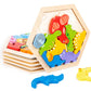 Baby toy Wooden jigsaw Puzzle Creative 3D Puzzle for Children's Intelligence Development Ealy Educational toy for Children
