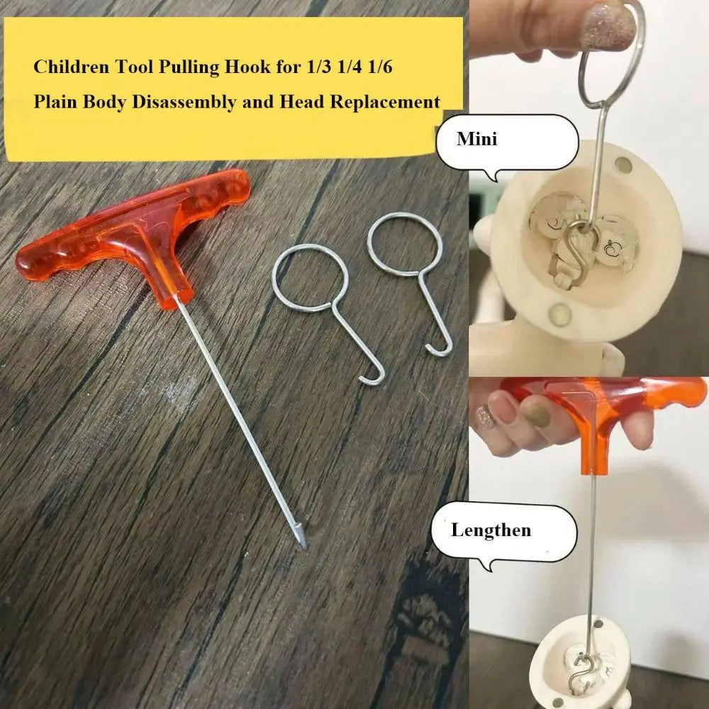 2 Sizes Pulling Hook Tool MIni Plastic Plain Body Disassembly DIY Accessories for 1/3 1/4 1/6 BJD.SD Dolls