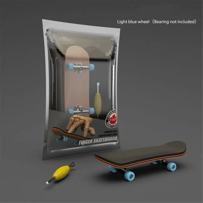 Mini Maple Finger Skateboard Desktop Sport Game Fingerboard Toys Mini Funny Cute Skate Gift Christmas for Boy Gift