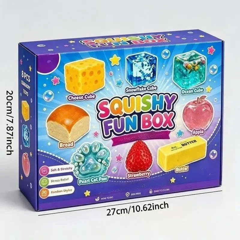 AIUWEY 2026 New Cute Malt Candy Squishy Advent Calendar, 8 Surprise Malt Candy Gifts, Party Favors, Desktop Ornaments, Holiday Decor & Graduation Gifts
