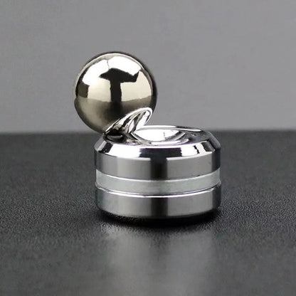 Adult Desktop Stress Relief Metal Fidget Toy Decompression Hypnosis Rotary Gyro Fingertip Toy Kinetic Round Spinner  Gift