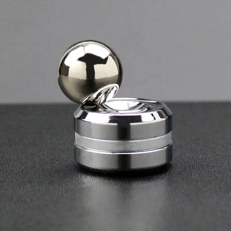 Adult Desktop Stress Relief Metal Fidget Toy Decompression Hypnosis Rotary Gyro Fingertip Toy Kinetic Round Spinner  Gift