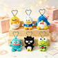 Kawaii Sanrios Gudetama Sam Gudetama Ahiru no Pekkle Plush Doll Keychain Hangyodon keyring My Melody Stuffed Backpack Pendant