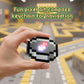 Rechargeable Pixel Compass Keychain Peripheral Design Toy Trinket Use Movable Compass Keychain Pendant Real-world Use Toys