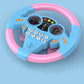 Kids Steering Wheel Toy - Backseat Pretend Play with Lights & Music - Fun Preschool Driving Simulator Gift for Toddlers