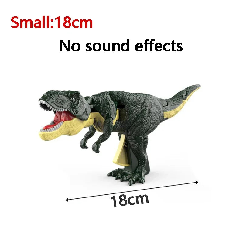 Press Bite Roaring Dinosaur Toy, Electronic T-Rex with Shaking Head & Sound Effects, Interactive Tyrannosaurus Rex Gift for Kids