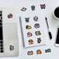 100pcs Pokemon Kawaii Stickers Old School Sticker Charmander Pikachu Psyduck Artist Work Gifts for Kids for Bike Guitar Laptop