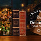 Book Nook Kit Magic House DIY Wooden Puzzle Bookshelf Insert Decor Dollhouse Model Bookend Building Home Decoration Gifts
