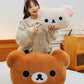 40/60cm Hot Kawaii Rilakkuma Plush Warm Hand Pillow Cartoon Bear Peluche Stuffed Toys Soft Cushion Girls Birthday Gifts