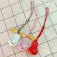 Kawaii Miffy New Small Bell Pendant Cartoon Rabbit Japanese Style Braided Rope Mobile Mobile Phone Chain Girl Birthday Gift