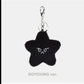 MARK DoYoung HAECHAN TAEYONG Keychain Black Luminous Pentagonal Heart Shaped Plush Pendant Suitable for Fan Gifts