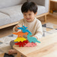 Wooden Dinosaur Stacking Game - A Fun and Educational Challenge to Boost Kids' Balance, Coordination, and Imagination