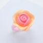 36Pcs Resin Cartoon Ring Set Flower Shape Adjustable Decorative Rings Multi Style Leisure Daily Matching Accessory Ornament