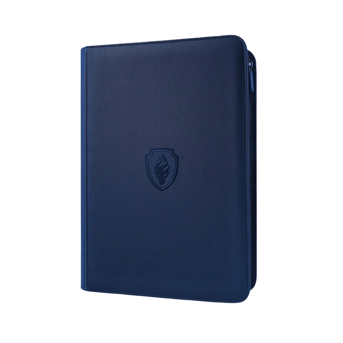 9 Pocket Trading Card Binder, PU Cover Zipper Card Collection Album, Sturdy 360 Side-Loading Card Folder Holder for Game Cards