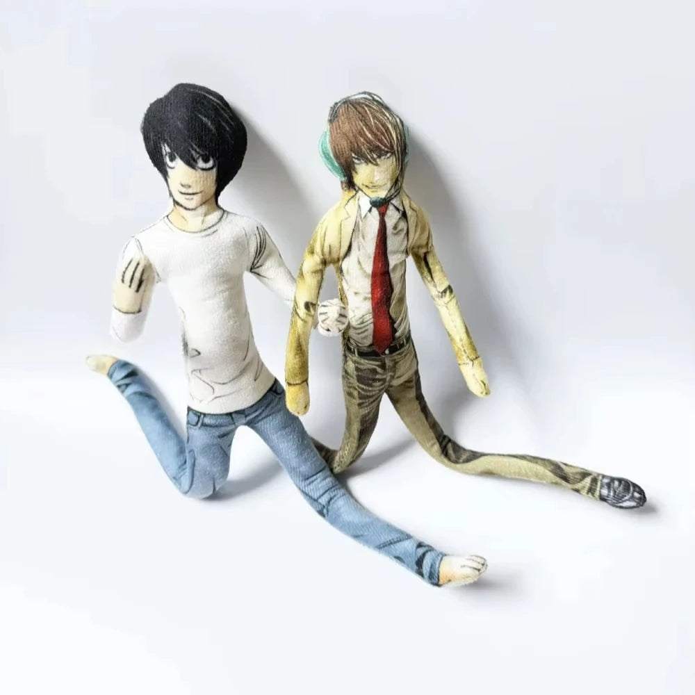 Anime 28cm Light Yagami L Toys Light Yagami L Doll Slender Twistable Shape Toys Room Decoration Birthday Festival Christmas Gift