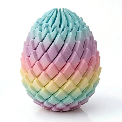 3D Printed Dragon Egg Stress Relief Model, Deformable Twist Egg, Creative Fidget Toy Desk Ornament