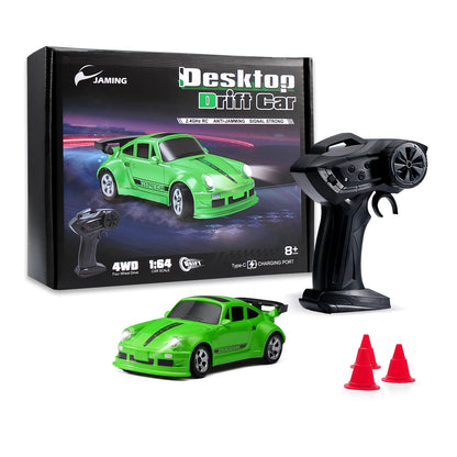 KF20 1:64 RC Desktop Car 2.4G High-Speed Racing Drift Car Mini Full Proportions Desk Competition Toy RC Toy For Boys Gift