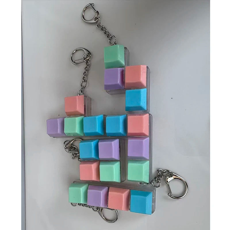 KeychainToy Press Stress Relief Fidget Button Key Caps Key Ring Keyboard Keychain Adult Stress Reduction Toys Finger Party Gift