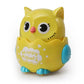 Classic Wind Up Interactive Owl Shaped Press Mechanical Sliding Toys for Boys Girls Birthday Xmas Gift