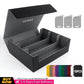 Kabinka Card Box Deck Box for MTG, Trading Card Storage Boxes for 1800+ Cards, Leather Deck Case, Deck Box for TCG Magic the Gathering Cards - Black