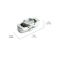 Stainless Steel Two-Blade Finger Spinner EDC Metal Stress Relief Toy Office Stress Relief Toys For Adult Gift