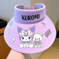 Kawaii My Melody Printed Casual Sun Hat Women's Lightweight Cartoon Folding Hat Outdoor Sports Beach Daily Girl Gift wholesale