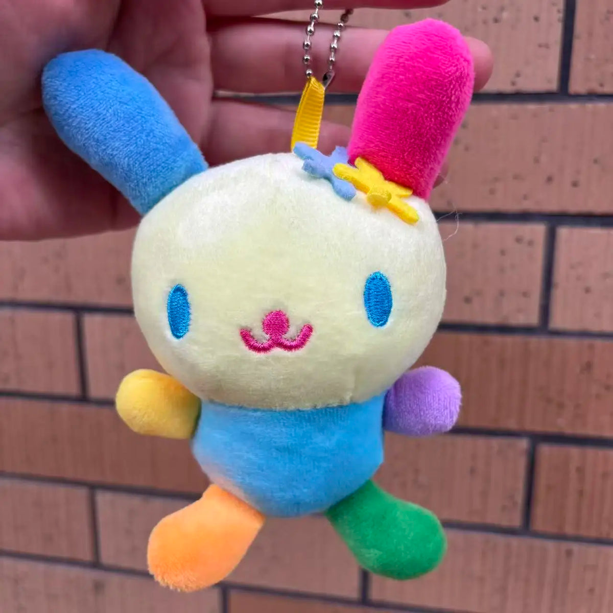 Japanese Cute Usahana 10cm Colorful Plush Toy Pendant Cartoon Doll Keychain Backpack Decoration Doll Toy Gift