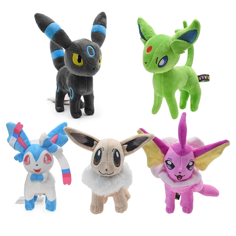 32 Style Eevee Plush Toy Pokemon Eeveelution Umbreon Vaporeon Jolteon Flareon Espeon Leafeon Cartoon Stuffed Animal Doll Peluche