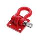 2pcs Metal Climbing Trailer Tow Hook Hooks Buckle, Winch Shackles Accessory For 1/10 Scale RC Crawler Truck D90 SCX10 Red Black