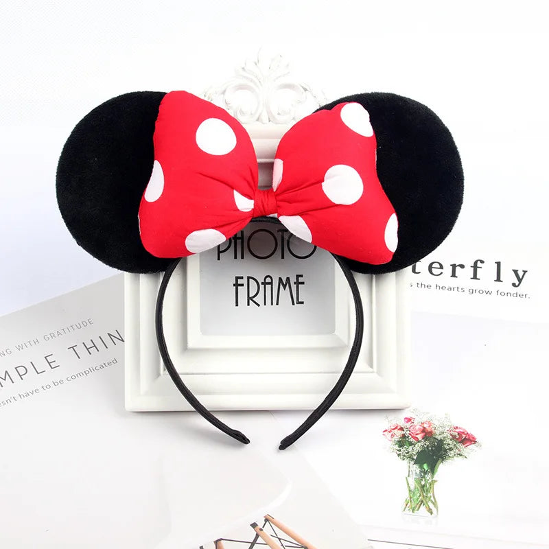 Mouse Ears Headhand for Girls Adults Cute Cartoon Party Cosplay Hair Accessories Sequin Bows Hairband Toys