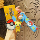 6Style Pokemon Anime Pikachu Gengar Meowth Keychain Car Key School Bags Backpack Decorations Pendant Desktop Decoration Toy Gift