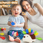 Sensory Hedgehog Toys Toddler Montessori Fine Motor Toys Baby Preschooler Educational Sensory Travel Toys for Age 1 2 3 4 Year