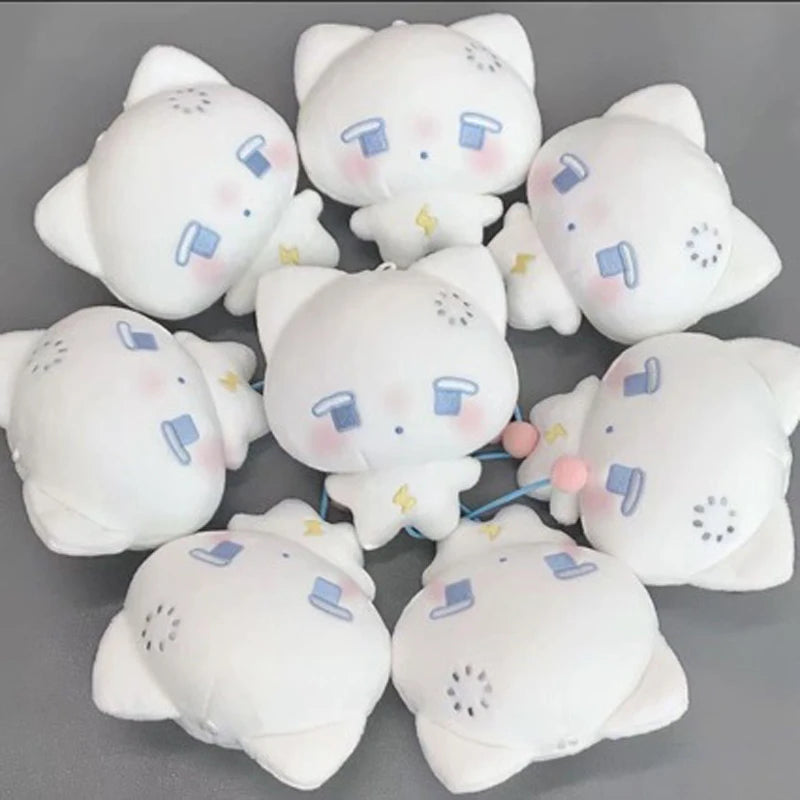 Cute and Superb Human Machine Cat Doll Bag Pendant Gift for Best Friends Cute Plush Bun Pendant Couple Backpack Pendant