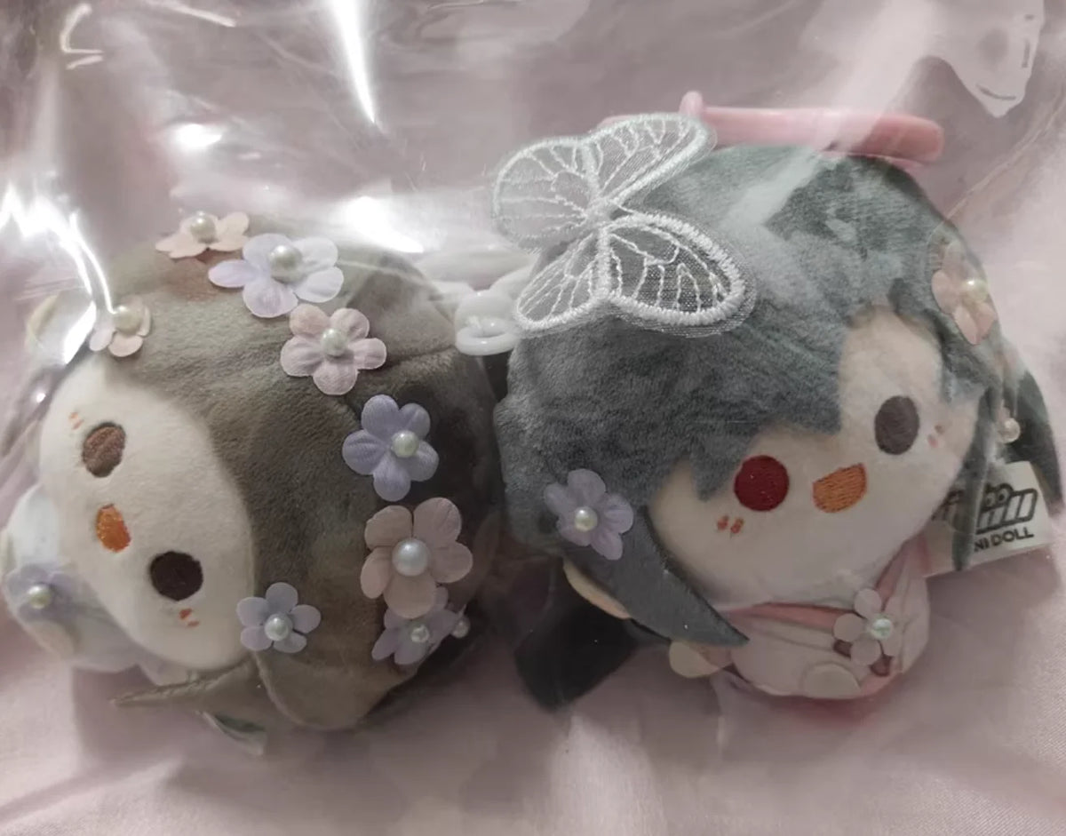 Heavenly Official Blessing Surrounding Beautiful Flower Series Round And Rolling Plush Doll Backpack Accessories Fan Gift
