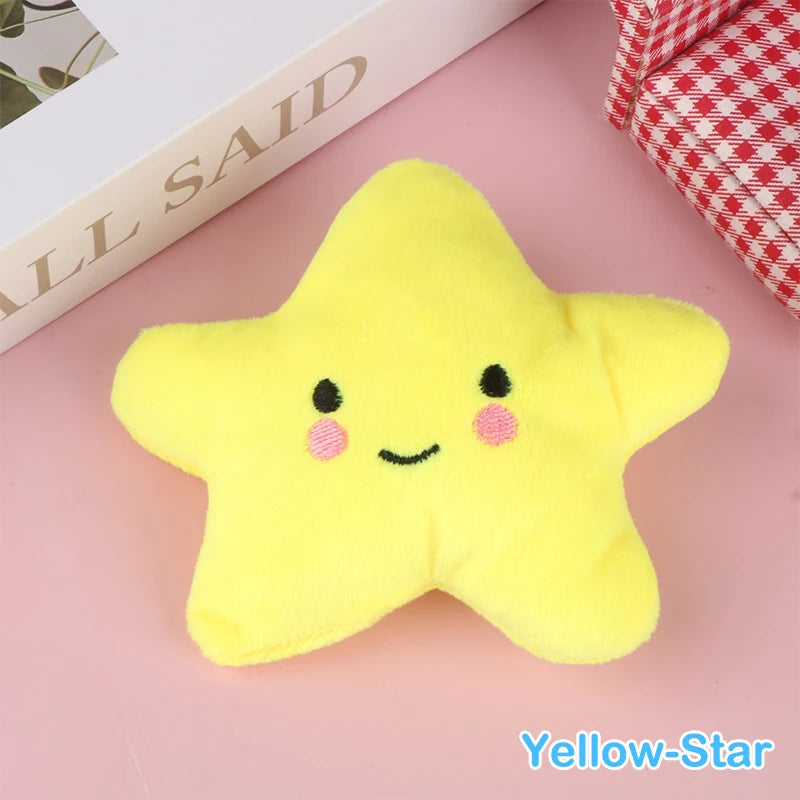 1Pc Mini Star Cloud Soft Plush Sounding Toy Colorful Plush Stuffed Doll Gift Pet Dog Toy For Kids Children Girls