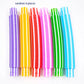 4 Pack Mini Pop Tube Sensory Fidget Toy Colorful Heavy-Duty  for Construction Building Educational Toys for Stress Autism ADHD