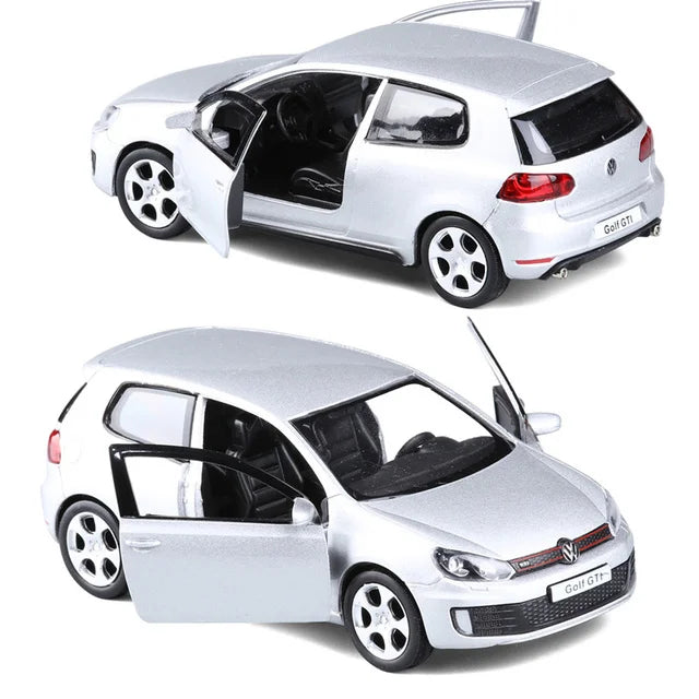 1:36 Scale VW Golf 6 Alloy Diecast Cars Model Toy High Simulation Metal Body Doors Opened Pull Back Vehicles For Childrens Gifts