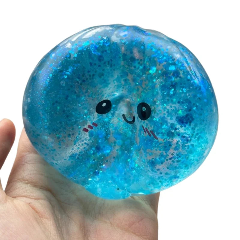 Simulation Flash Dumpling Pressure Ball Fidget Squishes Squishy Maltose Dough Ball Decompression Fidget Toy Fun Creative Gift