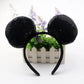 Mouse Ears Headhand for Girls Adults Cute Cartoon Party Cosplay Hair Accessories Sequin Bows Hairband Toys