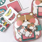 Paper Waffle Quiet Book Colorful Fried Chicken Cartoon Busy Book Convenience Store Handmade Toy Snack Bar Sticker Game.