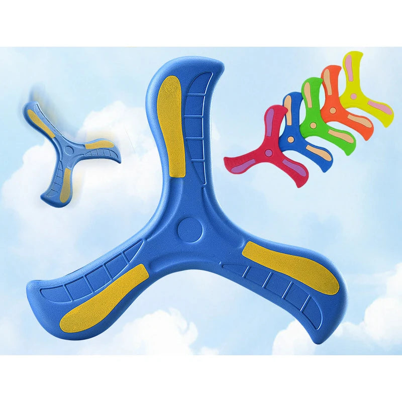 1/2/3pcs Boomerang Soft Three-leaf Cross Adult Interactive Outdoor Toy Puzzle Decompression Gift