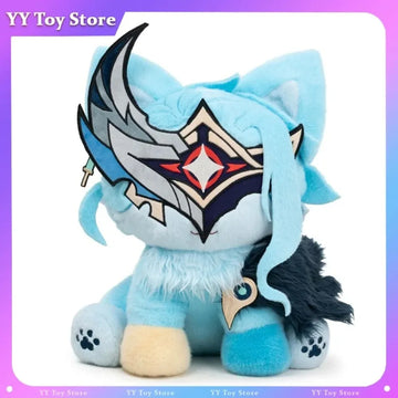 2026  New Dottore Cat Plush Doll Genshin Impact Game Character Plush Toy Kawaii Home Ornament Christmas Birthday Gift  For Fans
