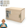 DIY Wooden Mechanical Password Box Kit Money Bank with Combination Lock  Educational Experimental Toy for kids Gift