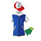 New Blue Jacket Men Cosplay Costume Boys Ash Ketchum For Halloween Party Trainer Gloves And Cap Set Anime Christmas Gift