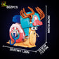 HUIQIBAO MOC Snail Insect Model Building Block Phone Bug Series Bricks Set Construction Toy For Children Desk Home Decoration