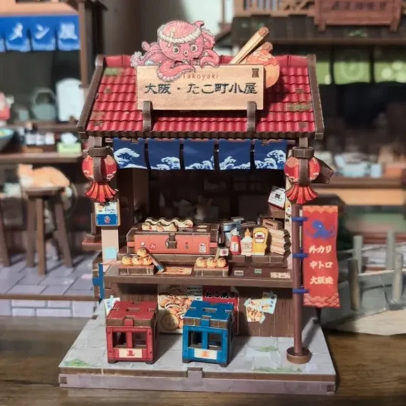 Original CUTEBEE DIY Book Nook Kit Japanese styles 3D Wooden Puzzle Mini Miniature House Bookshelf Decor Craft for Adults DIY