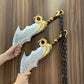 1:1 Cosplay Leviathan Chained Athena Blade War Golden Dragon Tomahawk Weapons Role Playing God of War 4 Carnival Safety PU Model